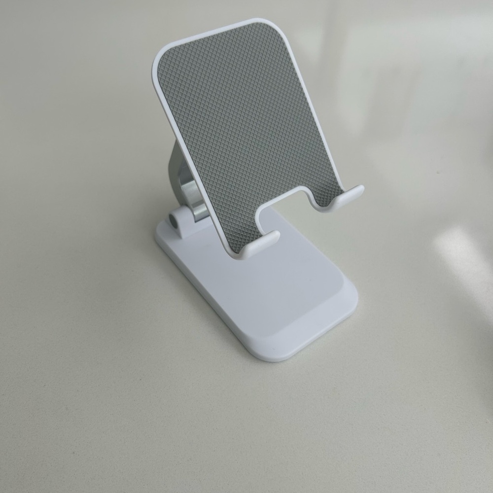 Adjustable White Tablet Stand